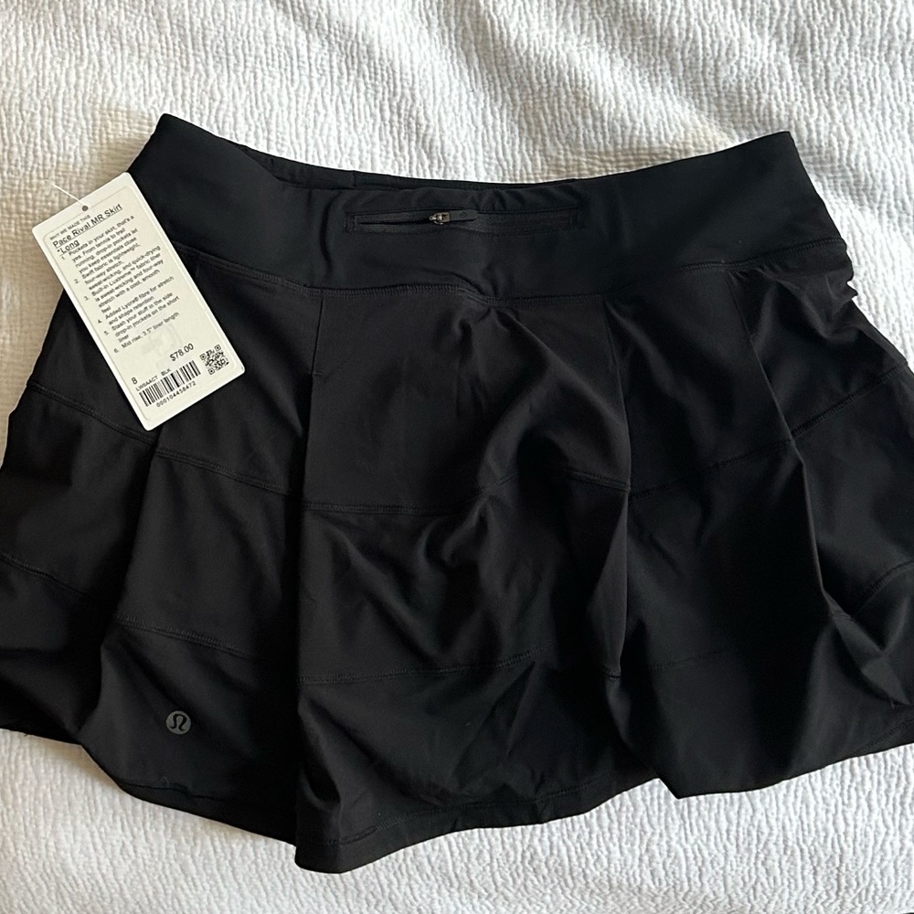 Lululemon Pace Rival MR Tennis Skirt Long 8 NWT